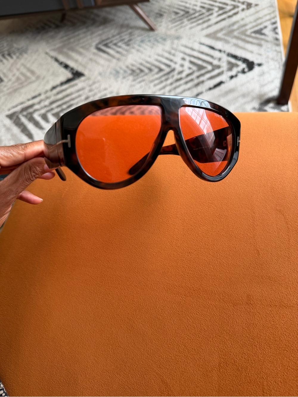 Tom Ford Women's Tortoiseshell Sunglasses with Brown Lenses - Picture 6 of 10